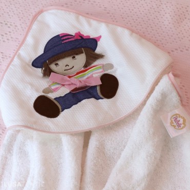 Toalla de baño de bebé ZEQUINHA & PUPPETTE | PIUBELLE