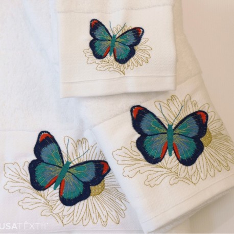 Bath set BORBOLETA AZUL