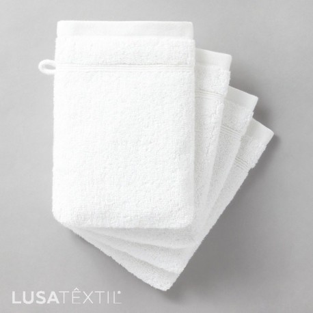 Lote de 4 guantes de baño 600 g / m²
