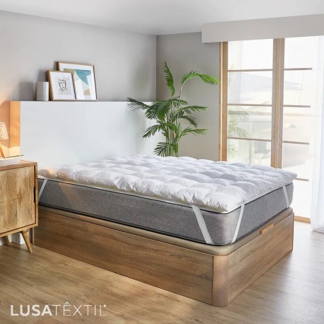 Topper de fibra | Hipoalergênico Anti-ácaros