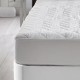 Protetor de colchão acolchoado impermeável com tripla barreira