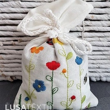 Embroidered Lavender Sachet - Campo