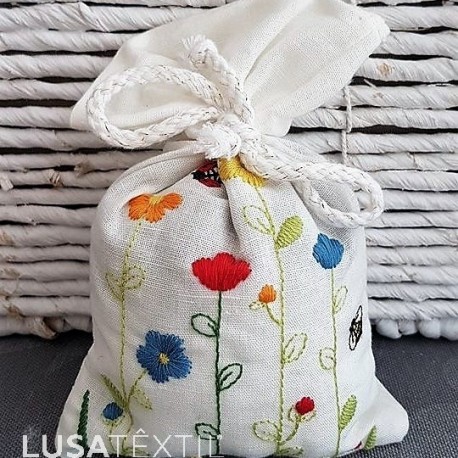 Embroidered Lavender Sachet - Campo
